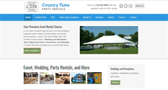 Desktop Screenshot of countrytimepartyrentals.com
