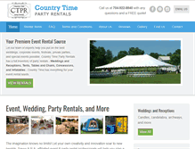 Tablet Screenshot of countrytimepartyrentals.com